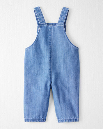 Baby Organic Cotton Chambray Overalls, 