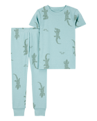 Toddler Boy 2-Piece Alligator Print 100% Snug Fit Cotton Pyjamas, image 1 of 3 slides