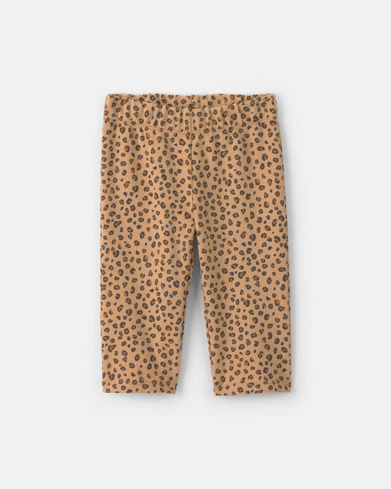 Baby Girl 3-Piece Leopard French Terry Layering Set, image 2 of 6 slides