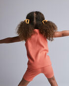 Toddler Girl 4 Pack Hair Clips - Hot Pink/Golden Yellow, image 4 of 6 slides