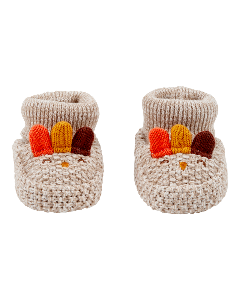 Baby Crochet Thanksgiving Booties, image 1 of 2 slides