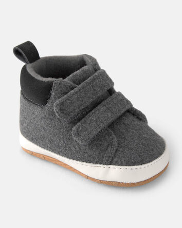 Baby Boy Double Strap Boots - Grey, 
