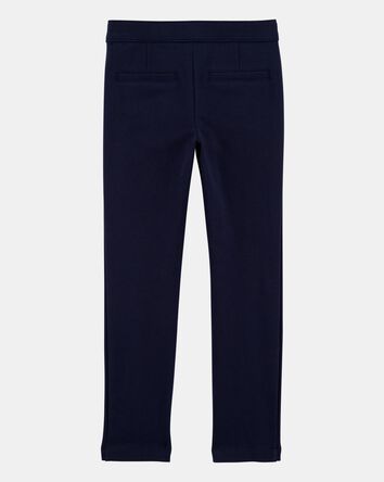 Kid Ponte Knit Uniform Pants - Navy, 