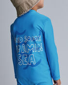 Tout-petit gar&ccedil;on - Maillot dermoprotecteur 1 pi&egrave;ce &agrave; manches longues &laquo;Vitamin Sea&raquo; - Turquoise, image 5 sur 7 diapositives