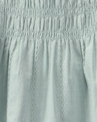 Girls Smocked Tank Top - Sage Green, image 3 of 4 slides
