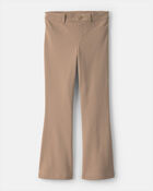 Girls Flare Uniform Pants - Khaki, image 1 of 4 slides