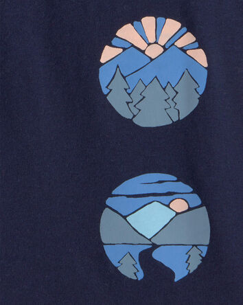 Tout-petit gar&ccedil;on - T-shirt imprim&eacute; Mountainscape - Bleu, 