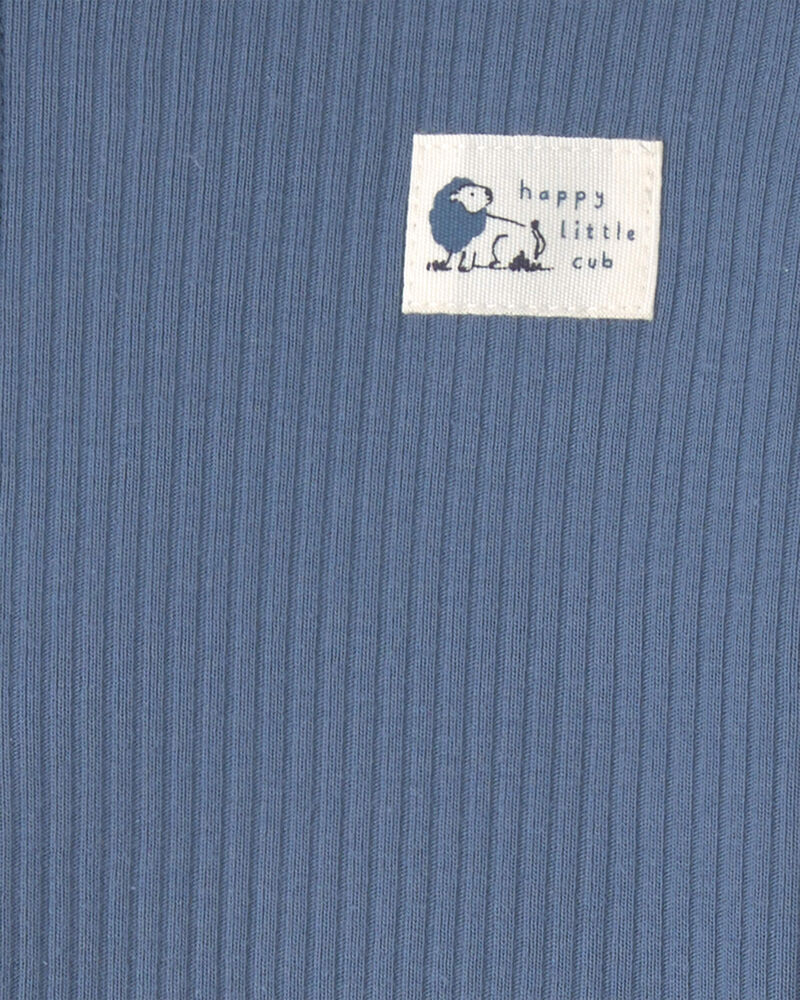 Baby Boy 3-Piece Safari Layering Set - Blue/Cream, image 3 of 5 slides