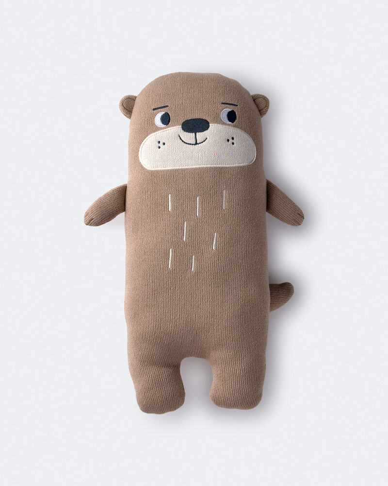 Toddler Otter Plush - Mocha Brown, image 2 of 7 slides