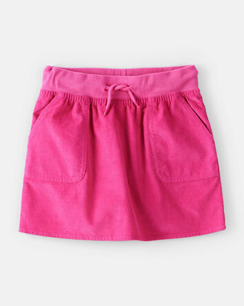 Girls Corduroy Skirt - Pink, 