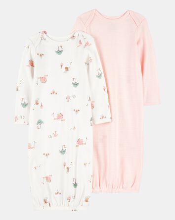 Baby 2-Pack Sleeper Gowns, 