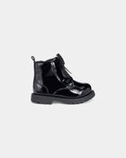 Girls Bow Combat Boots - Black, image 2 of 6 slides