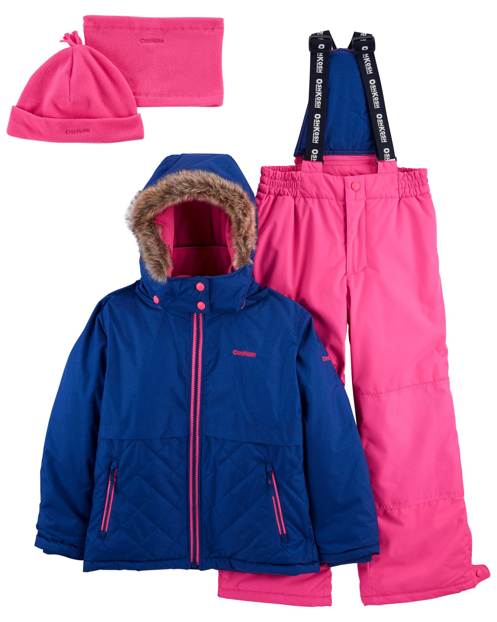 2 Piece Snowsuit With Bonus Hat Neck Warmer