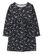 Kid Floral Long-Sleeve Jersey Dress, image 1 of 4 slides