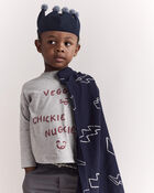 Toddler Lightening Bolt Dress Up Cape - Navy, image 4 of 7 slides