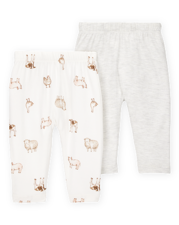 Baby 2-Pack Pull-On Pants, 