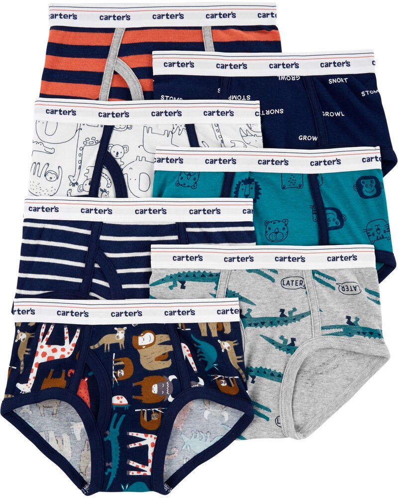 7-Pack Cotton Briefs, image 1 of 3 slides
