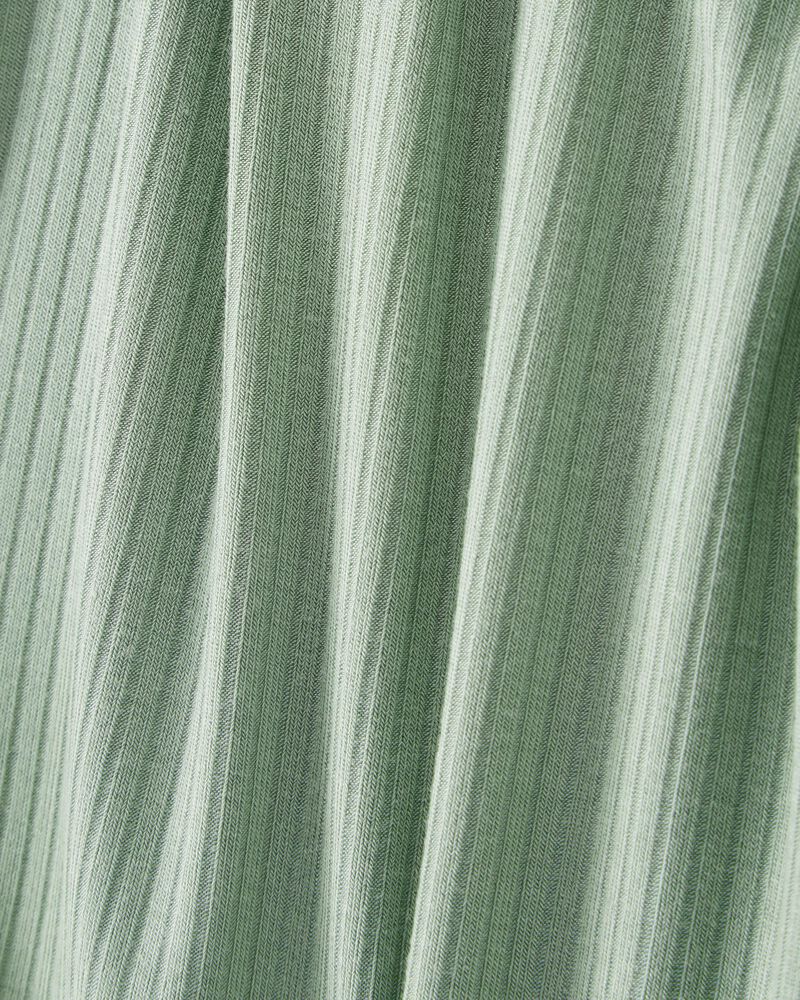 Bébé - Grenouillère PurelySoft à fermeture à glissière à 2 sens de couleur unie - Vert, image 3 sur 5 diapositives