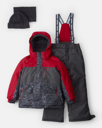 Boys 2-Piece Taslan Snowsuit Set - Red
, 