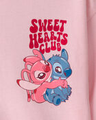Filles - Haut &laquo;Sweet Hearts Club&raquo; Disney&copy; Lilo & Stitch de la Saint-Valentin &ndash; Rose, image 3 sur 4 diapositives