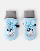 Baby Boy KOMBI  Animal Foldable Cuff Mittens, image 1 of 2 slides