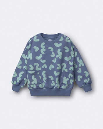 Tout-petit - Chandail Otter Sweatshirt&trade; &agrave; poches et imprim&eacute; abstrait - Bleu ardoise, 