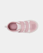 Toddler Girl Love Casual Sneakers - White/Pink, image 4 of 7 slides