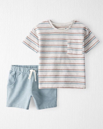 Toddler 2-Piece Shorts Set Made with Organic Cotton, 