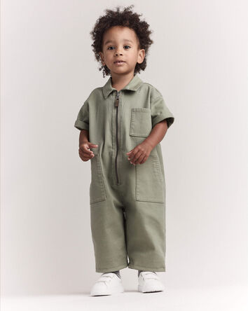 Toddler Day Out™ Jumpsuit - Olive, 