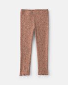 Toute-petit fille - Ensemble 2 pi&egrave;ces haut en molleton et pantalon &agrave; motif floral &ndash; Brun, image 2 sur 4 diapositives