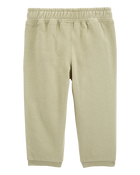 Bébé Pantalon de jogging à enfiler en jersey bouclette - Vert olive, image 2 sur 4 diapositives