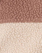 Toddler Boy Colour Block Microfleece Zip-Up Jacket - Tan, image 3 of 4 slides