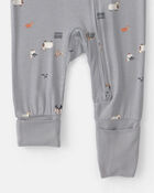 Baby Halloween PurelySoft&trade; 2-Way Zip Sleeper - Grey, image 3 of 9 slides