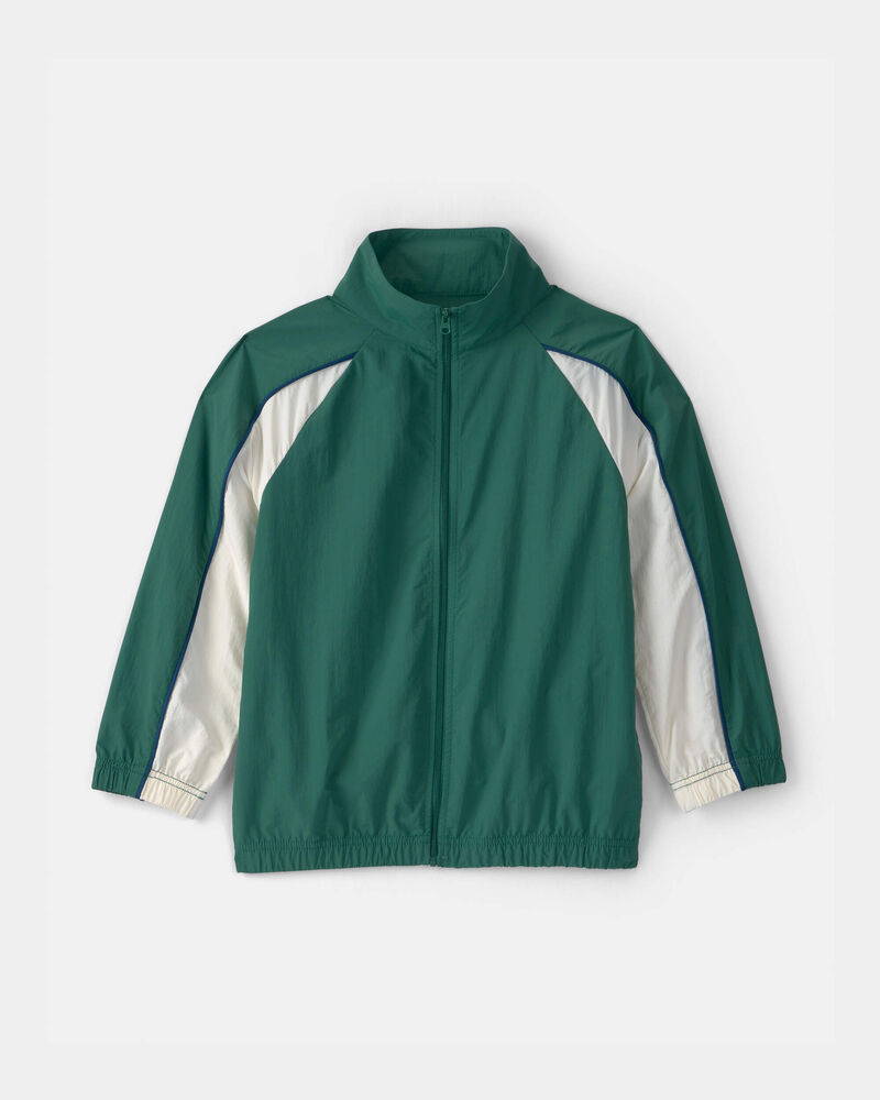 Boys Colorblock Active Windbreaker - Green, image 1 of 4 slides