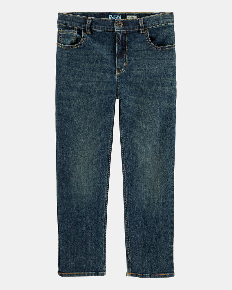 Kid Straight Jeans in Dark Rinse, image 1 of 4 slides