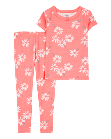 Toddler 2-Piece Floral 100% Snug Fit Cotton Pyjamas, 