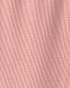 Baby Girl Organic Cotton Rib Footed Pants, image 3 of 4 slides