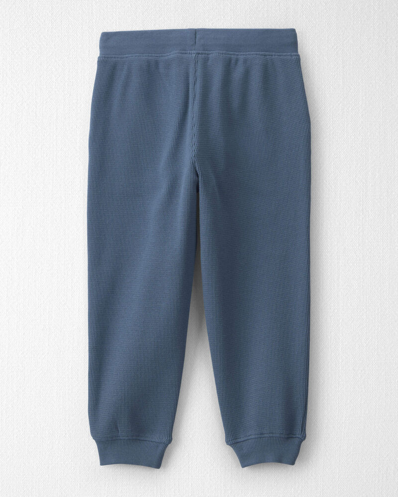 Tout-petit - Emballage 2 pantalons en tricot gaufr&eacute; de coton biologique, image 3 sur 5 diapositives