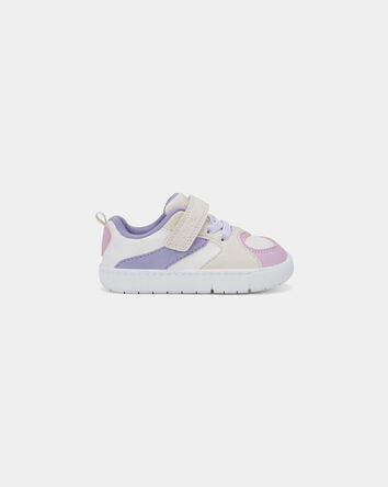 Baby Girl Every Step&reg; First Walker Colour Block Sneakers - Pink/Purple/White, 
