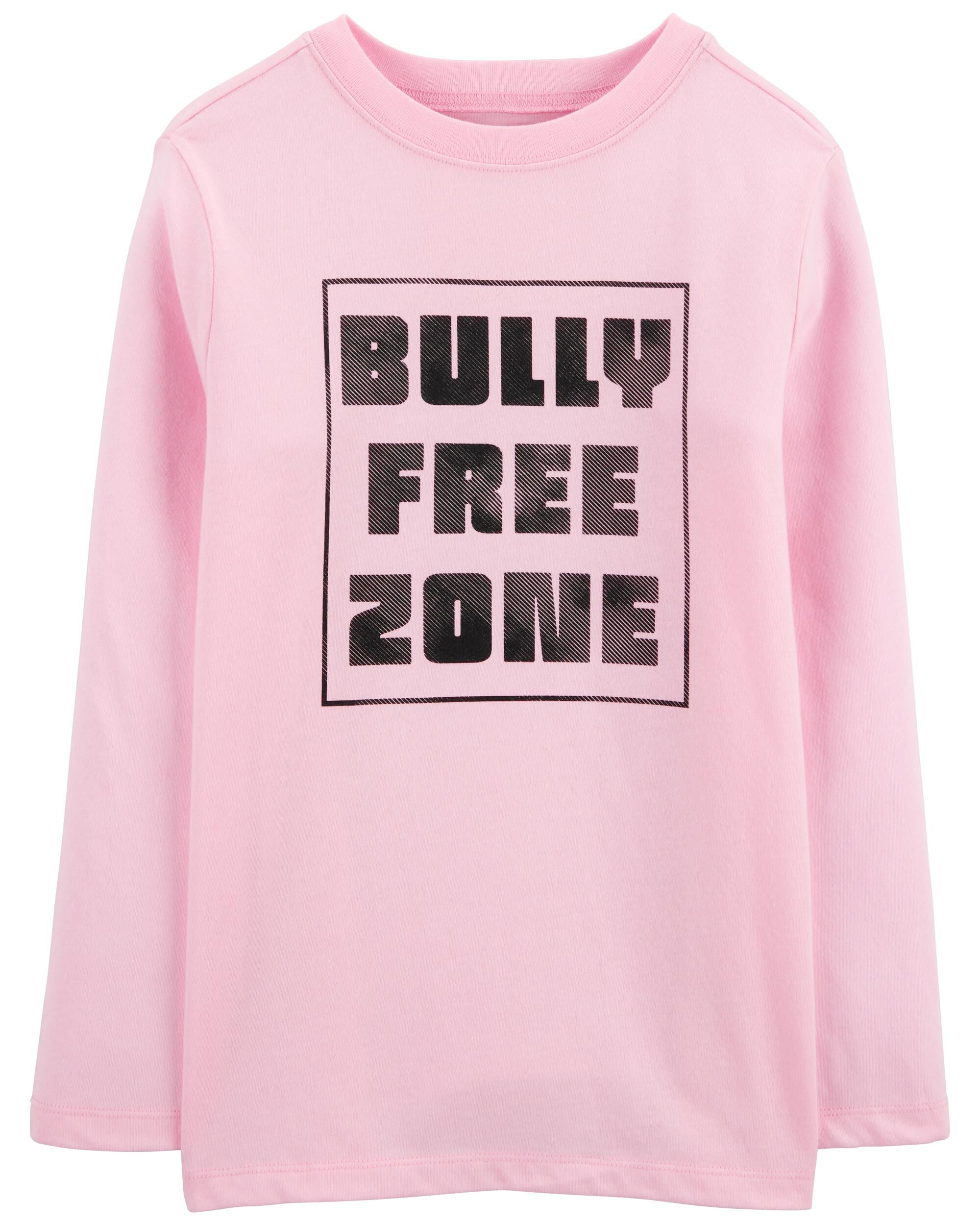Kid Bully Free Zone Long-Sleeve Tee - Pink | Carter's