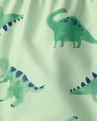 Toddler Boy 2-Piece Dinosaur Rashguard & Swim Trunk Set, image 7 of 7 slides