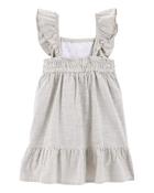 Toddler Striped Flutter-Sleeve Dress, image 2 of 4 slides