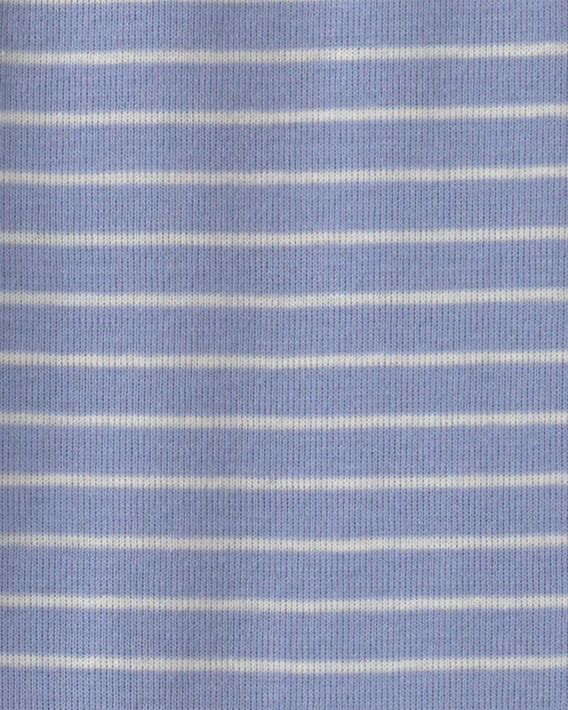 Tout-petit fille - Pyjama ajust&eacute; 4 pi&egrave;ces en 100 % coton &agrave; motif monstre - Bleu/Cr&egrave;me, image 5 sur 5 diapositives