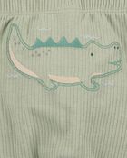Baby Boy 3-Piece Alligator Little Character Set&reg; - Green/White, image 3 of 4 slides