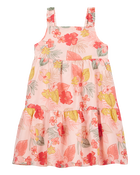 Toddler Floral Tiered Dress, image 1 of 5 slides