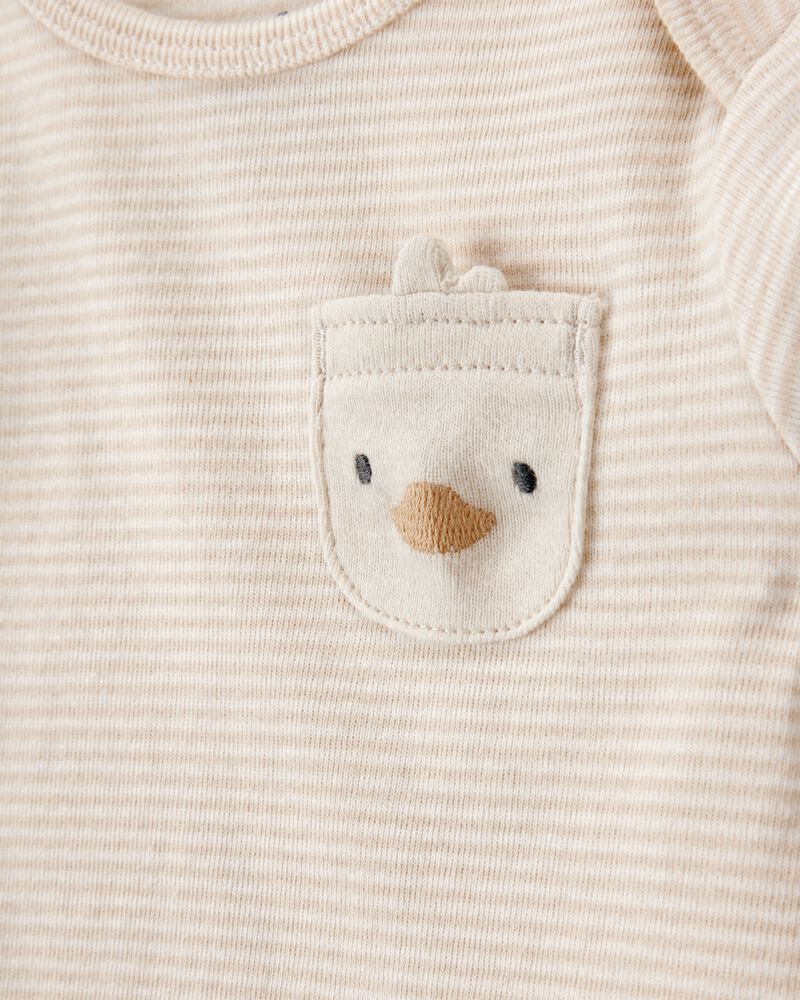 Baby 4-Piece Striped Duck Outfit Set, image 2 of 4 slides