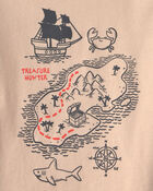 Tout-petit gar&ccedil;on - T-shirt &agrave; imprim&eacute; chasse au tr&eacute;sor - Beige, image 2 sur 2 diapositives