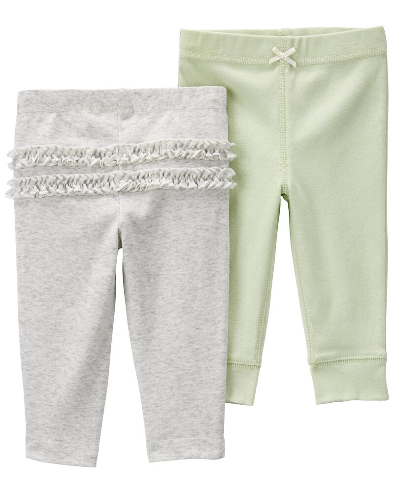 Baby 2-Pack Pull-On Pants, image 1 of 2 slides