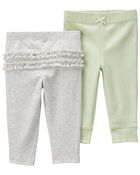 Baby 2-Pack Pull-On Pants, image 1 of 2 slides