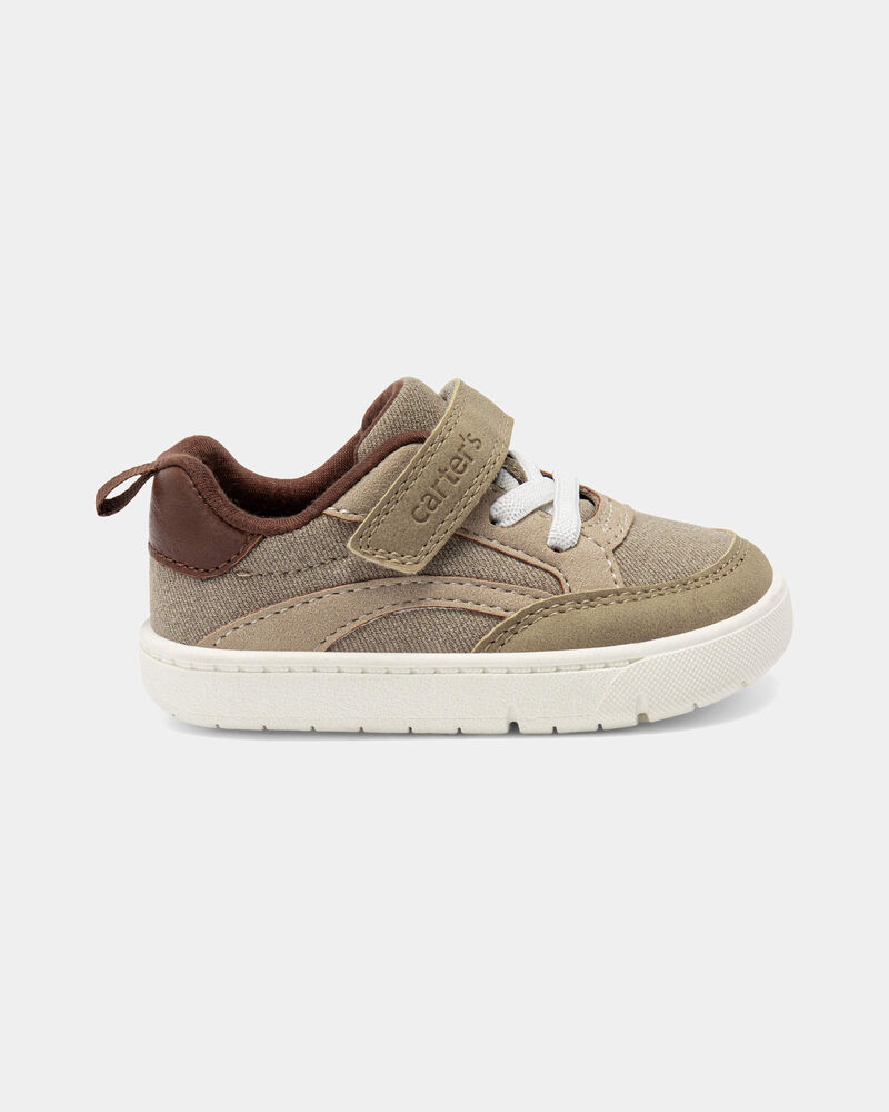 Baby Boy Every Step&reg; First Walker Casual Shoes - Khaki/White, image 2 of 6 slides